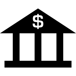 bank mit dollarzeichen icon