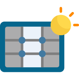 Solar panel icon