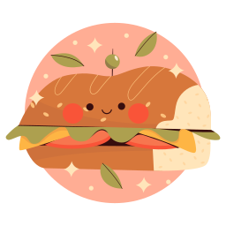 Sandwich sticker