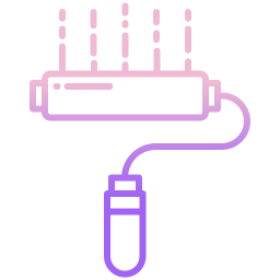 rullo per dipingere icona