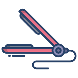 Hair iron icon