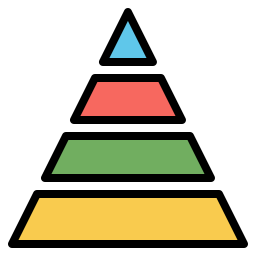 Pyramid chart icon