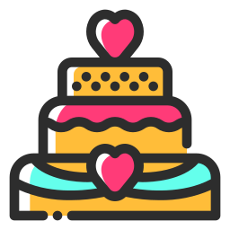 Wedding cake icon