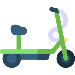 Electric scooter icon