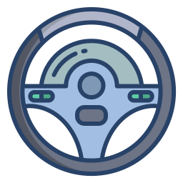 Steering wheel icon