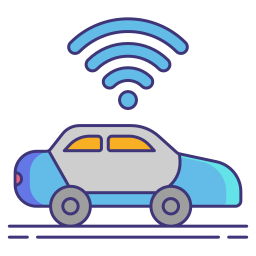 Driverless car icon