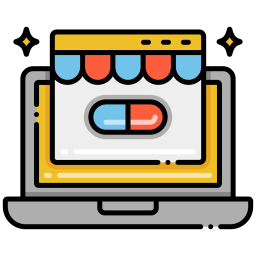 Online pharmacy icon