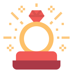 Diamond ring icon