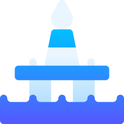 plate-forme pétrolière Icône