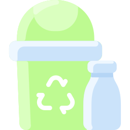 Glass bin icon