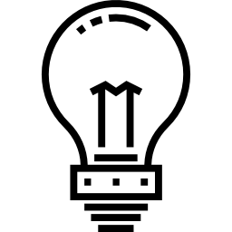 Bulb outline icon