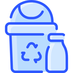 Glass bin icon