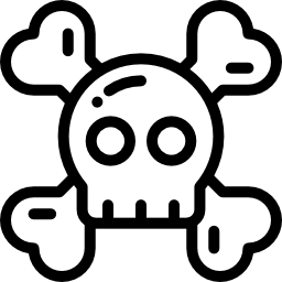 Skull and bones icon