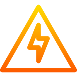 elektrisches warnschild icon