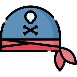 Pirate scarf icon