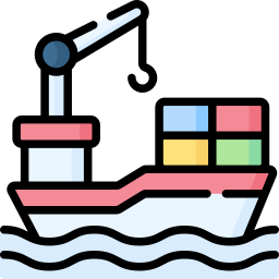 Cargo ship icon