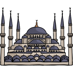 Blue mosque icon