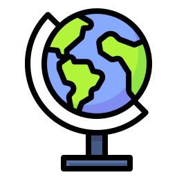 Earth globe icon