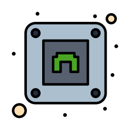 Telephone socket icon