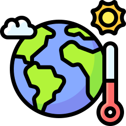 Global warming icon