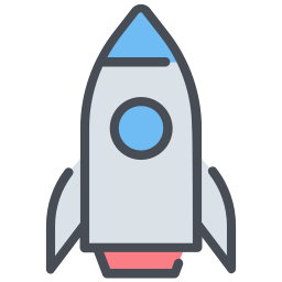 Rocket launch icon