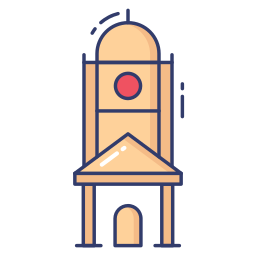 Clock tower icon