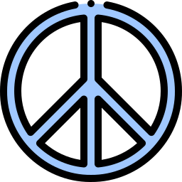 Peace symbol icon