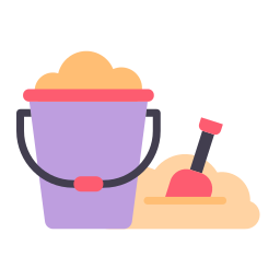 Sand bucket icon