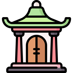 Asian temple icon