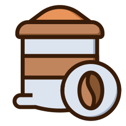 Coffee beans icon