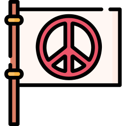 Peace flag icon