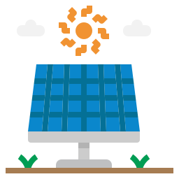 Solar cell icon