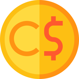 Canadian dollar icon