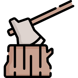 Wood axe icon