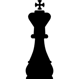 King chess piece shape icon