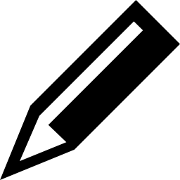 Pencil tool in diagonal icon