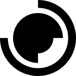 Circular business graphic icon