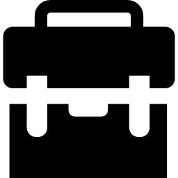 Black suitcase icon