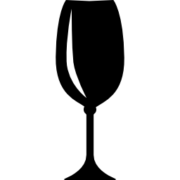 glas schwarze seitenansicht form icon