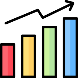 gráfico de barras Ícone