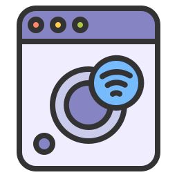 Smart washing machine icon