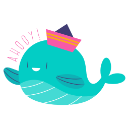 Whale sticker