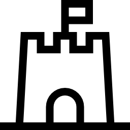 Sand castle icon