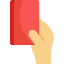 rote karte icon