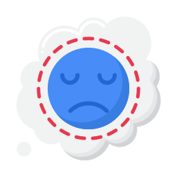 Negative thinking icon