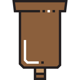 Wooden leg icon