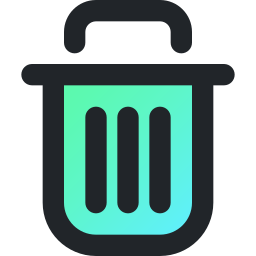 Trash bin icon