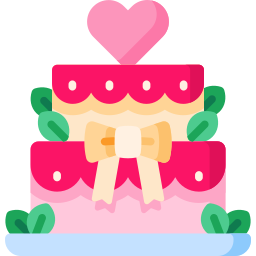 Wedding cake icon