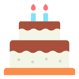 Birthday cake icon