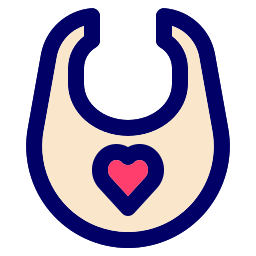 Baby bib icon